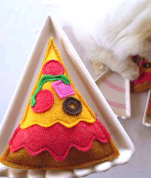 Cat toys Catnip Pizza Catnip toy for cat gift for cat lover organic catnip toy unique cat toy cute cat toy handmade felt cat toy birthday